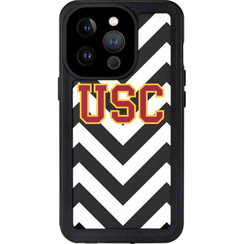 University of Southern California USC Chevron iPhone 15 Pro Waterproof Case